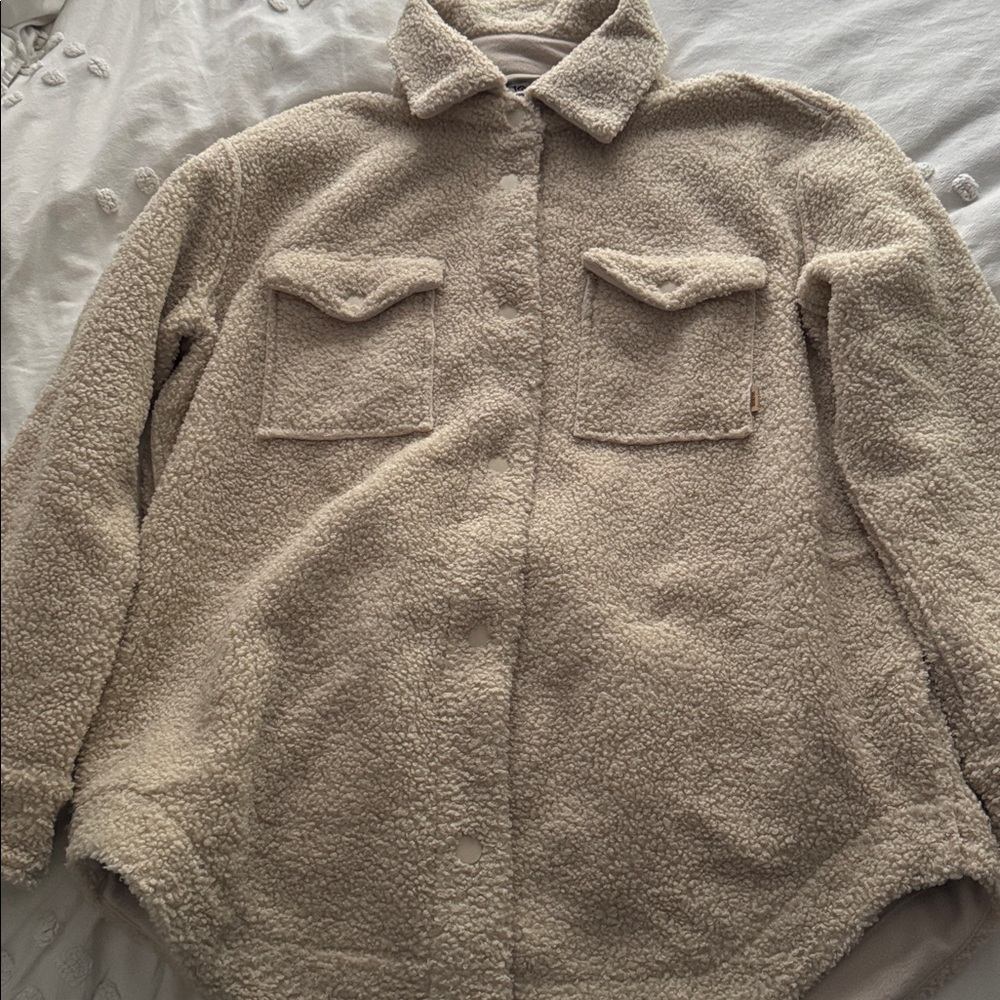 tentree Cream Sherpa Jacket